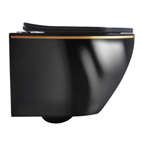 Zestaw podtynkowy kompletny stelaż + miska MIZU-BL-GL-RIM-03 + przycisk ST+H GOLD