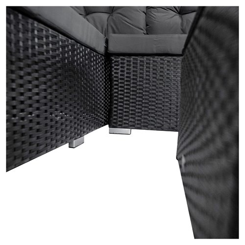 Zestaw mebli ogrodowych z technorattanu narożnik tarasowy Salto