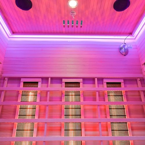 Sauna na podczerwień 4-osobowa 150x120 cm grzejniki kwarcowe i karbonowe Alta3 Infrared