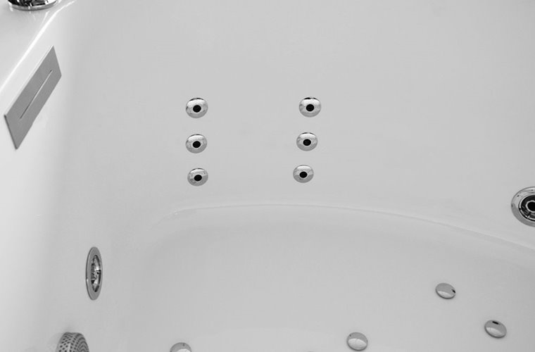 Wanna spa z hydromasażem narożna 150x150 cm MUE-0032A LEWA