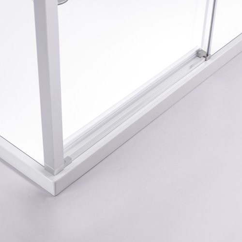 Chromowana prostokątna kabina prysznicowa Super Slim Nova 90x80 drzwi rozsuwane