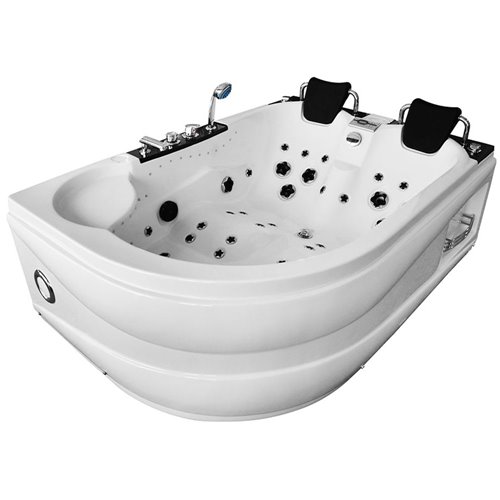 Wanna spa z hydromasażem asymetryczna 180x122 cm MUS-1062 PRAWA