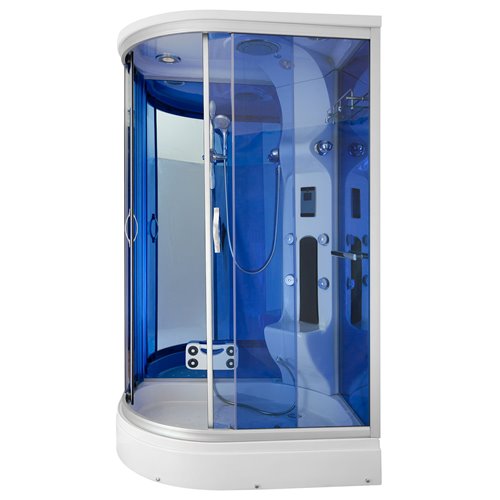 Kabina prysznicowa z hydromasażem zabudowana 120x85 MO-02188WL lewa