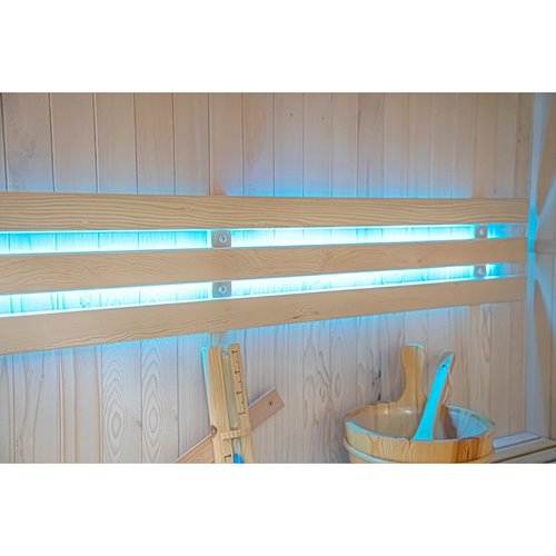 Sauna fińska 6-osobowa narożna 180x180 cm piec Harvia 8KW Bodo7