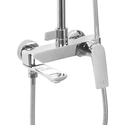 Chromowany zestaw prysznicowy z wylewką Avalon Rea