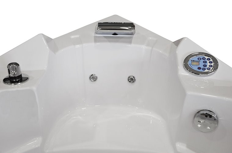 Wanna z hydromasażem narożna Turbo 157x157 cm MO-10632T XL