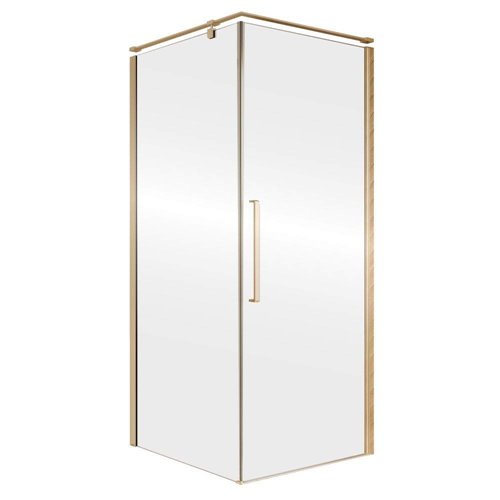 Złota kabina prysznicowa kwadratowa 80x80 cm Fresh Line BK260T08Z Clean Glass