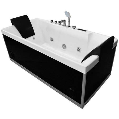 Wanna z hydromasażem prostokątna przyścienna 170x80 cm MO-1100B