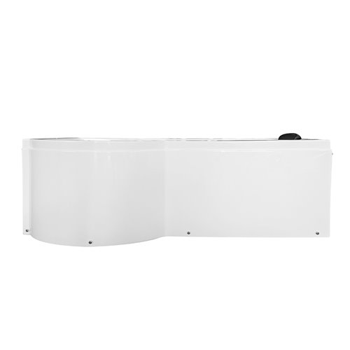 Wanna narożna z ruchomym parawanem 170x85 cm MO-1684N Lewa