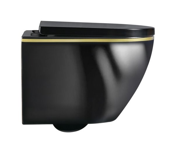 Zestaw podtynkowy kompletny stelaż + miska MIZU-BL-GL-RIM-02 + przycisk ST+H GOLD