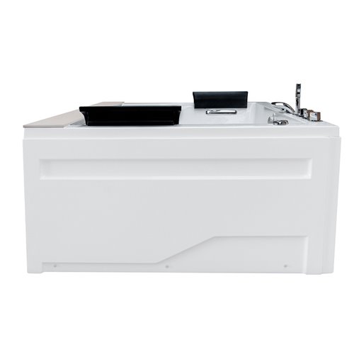 Wanna z hydromasażem prostokątna do zabudowy + obudowa Kalambo WH 190x150 cm