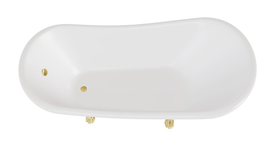 Wanna wolnostojąca 160 nogi złote Otylia Besco WKO-160W+ZL