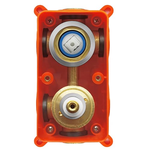 Chromowany zestaw wannowy prysznicowy podtynkowy Lungo Rea