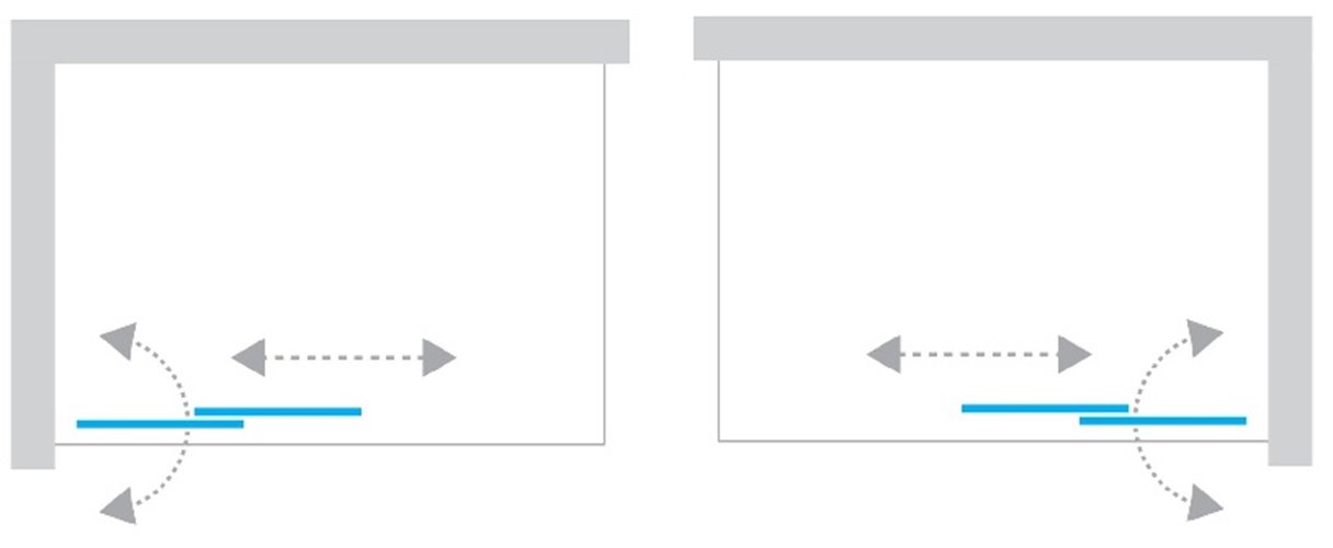 Parawan wannowy 100x150 P-0046 Sensi Black New Trendy