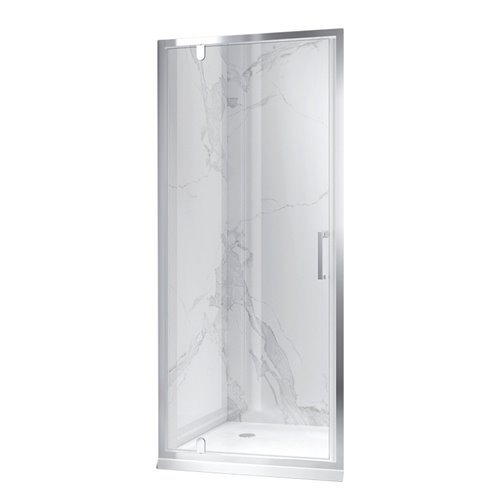 Drzwi prysznicowe uchylne do wnęki kolor profili chrom 70 cm ZES-KZ18A-70