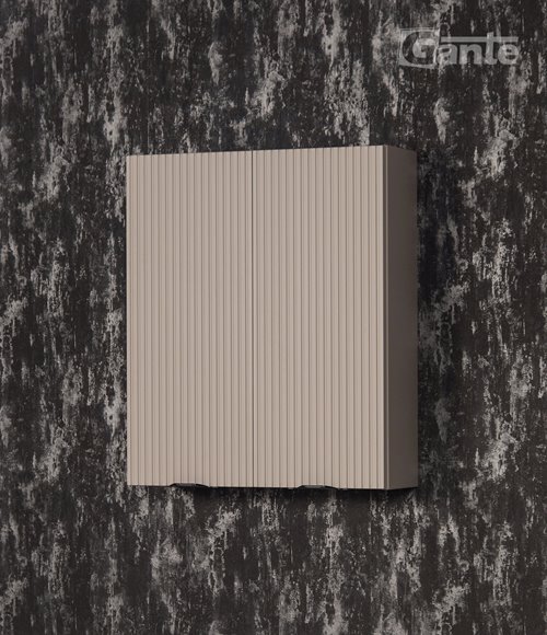 Szafka łazienkowa z lamelami wisząca 60x72 Victa Lamello fume mat