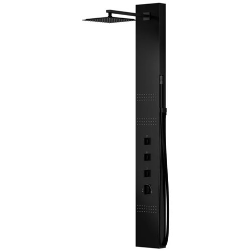 Czarny panel natryskowy Corsan Neo LED