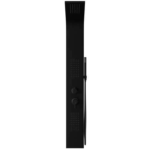 Panel natryskowy z hydromasażem kolor czarny Alto Corsan zdjęcie 2