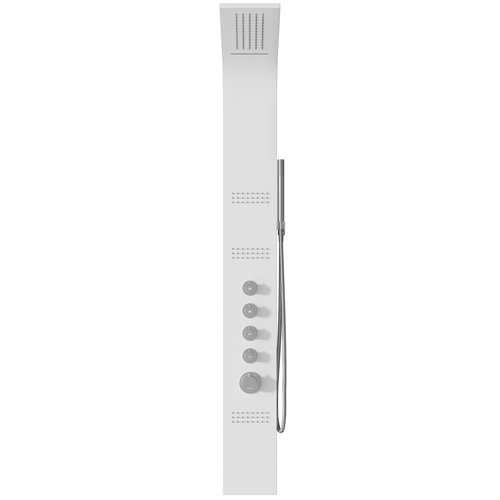 Biały panel Corsan Kaskada LED z termostatem