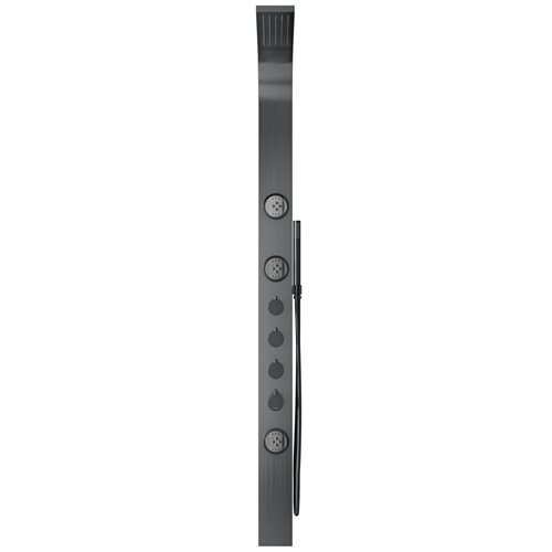 Stalowy panel prysznicowy Corsan Snake LED