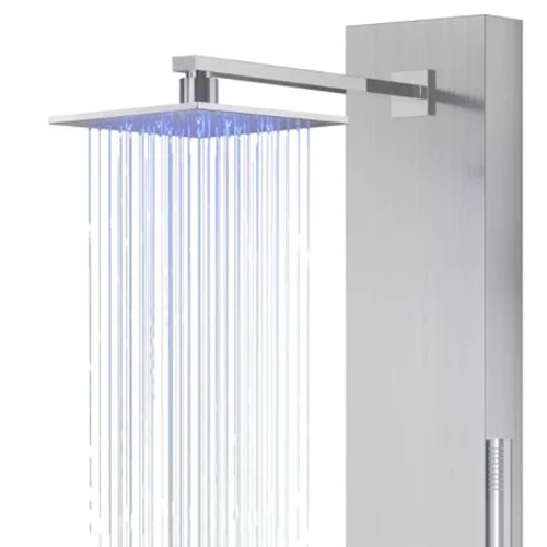 Panel prysznicowy z wylewką Neo Led Corsan bateria termostat zdjęcie 2