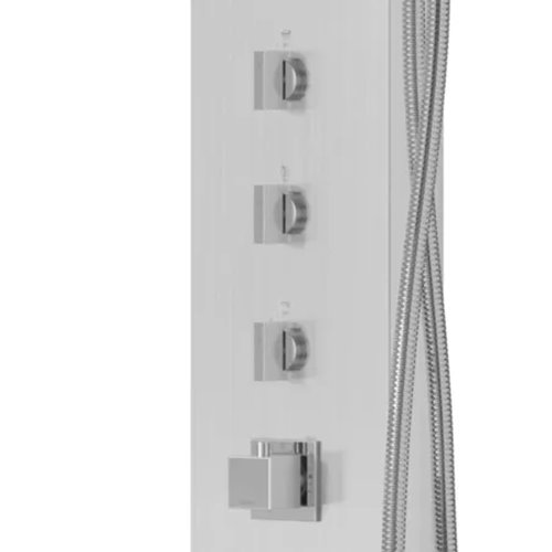 Panel prysznicowy z wylewką Neo Led Corsan bateria termostat zdjęcie 3