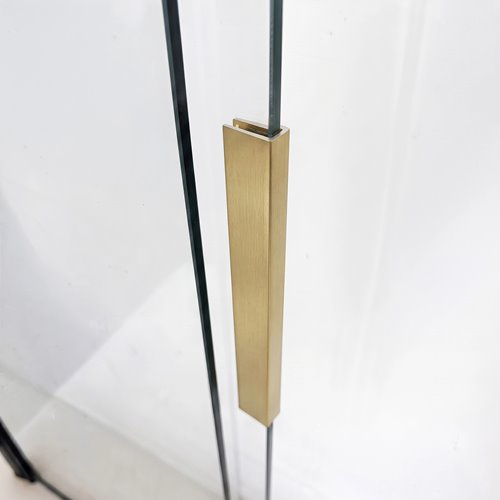 Parawan wannowy rozsuwany złoty szczotkowany 80 cm Dario Rea zdjęcie 10
