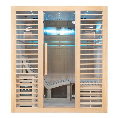 Sauna sucha fińska piec 6 KW Harvia BC60 + kamień solny 180X160X200CM MO-EA4-L Mazur