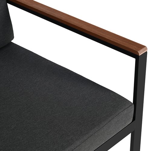 Zestaw mebli ogrodowych metalowych stół, sofa oraz fotele Carter zdjęcie 9