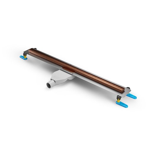 Visio Slim Copper New Trendy miedziany odpływ liniowy 60 cm OL-0096 ruszt miedź szczotkowana