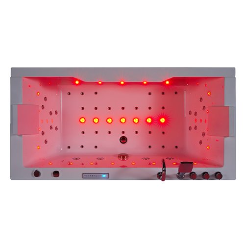 Wanna z hydromasażem przyścienna 180x90 cm Saturn 944 Hydrosan