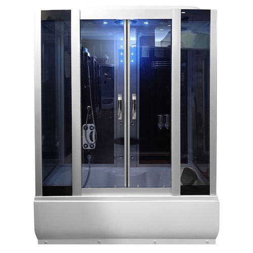 Prostokątna kabina z hydromasażem 170x90 cm MO-0611