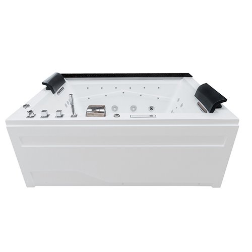 Wanna z hydromasażem prostokątna do zabudowy + obudowa Kalambo BL 190x150 cm