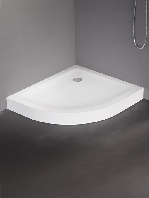 Mild New Trendy B-0687 11,5 cm brodzik prysznicowy asymetryczyny 80x90 cm gładki wersja prawa