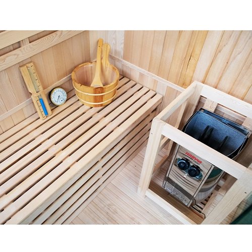 Sauna fińska 2 osobowa wysokotemperaturowa 3,5KW Harvia 120x120 cm Kemi2