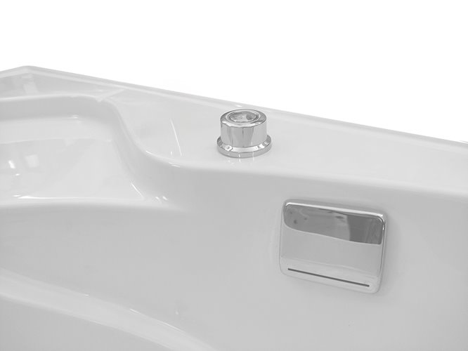 Biała duża kabino wanna spa z hydromasażem i sauną parową 135x135 cm MO-08135BS