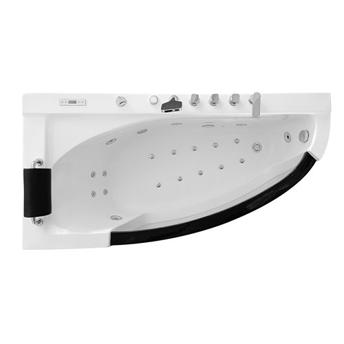 Wanna spa z hydromasażem narożna 170x85 cm MO-0076 LEWA