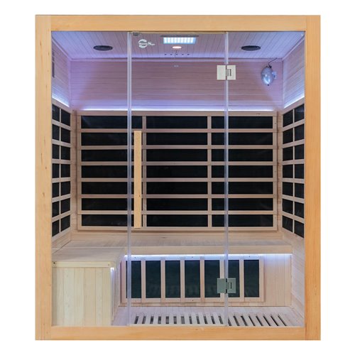 Sauna na podczerwień full carbon 175X130X200CM MO-EA4T-B Mazur