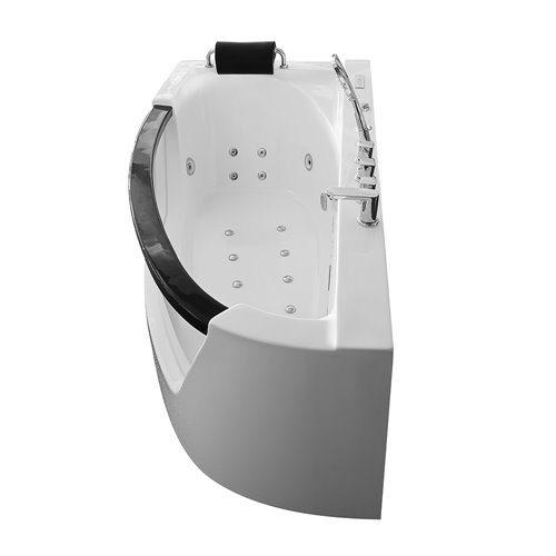 Wanna spa z hydromasażem narożna 170x85 cm MO-0076 LEWA