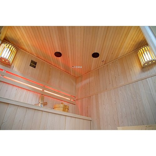 Sauna fińska 6-osobowa narożna 180x180 cm piec Harvia 8KW Bodo7