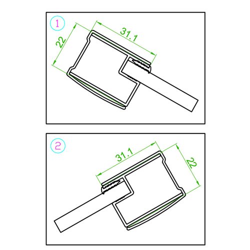 Czarna kabina prysznicowa kwadratowa 80x80 drzwi rozsuwane BL30A