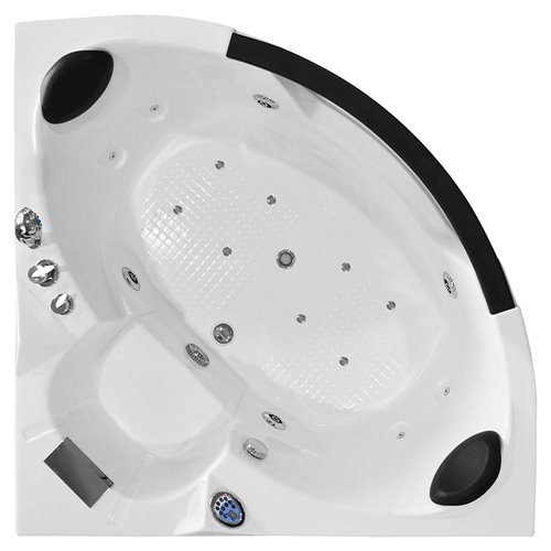 Wanna łazienkowa z hydromasażem Spa narożna 150x150 cm MO-0312