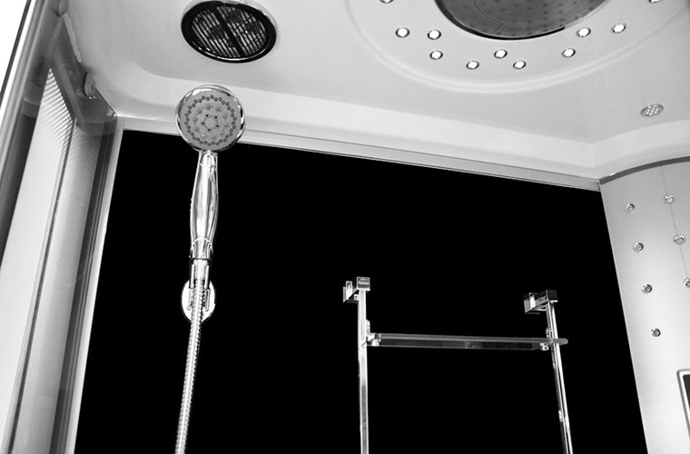 Kabina prysznicowa z hydromasażem na niskim brodziku 120x85 prawa MO-09914P