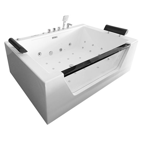 Wanna spa z hydromasażem prostokątna 170x120 cm MO-0074