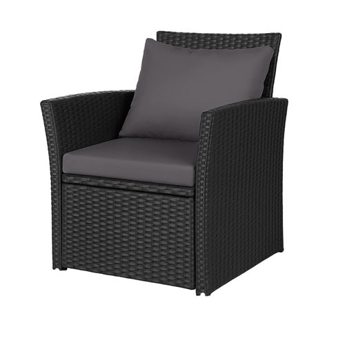 Meble ogrodowe z technorattanu sofa, stół, fotele zestaw Lagos zdjęcie 8