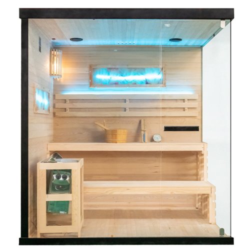 Sauna fińska 5 osobowa wysokotemperaturowa 6W Harvia 180x160 cm Lark5