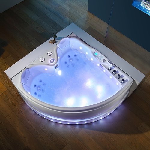 Wanna narożna z hydromasażem narożna 150x150 cm Roma 764 Hydrosan Lewa