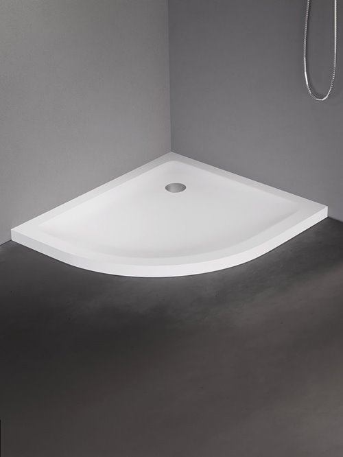 Mild New Trendy B-0685 niski brodzik prysznicowy asymetryczyny 80x90 cm gładki wersja prawa