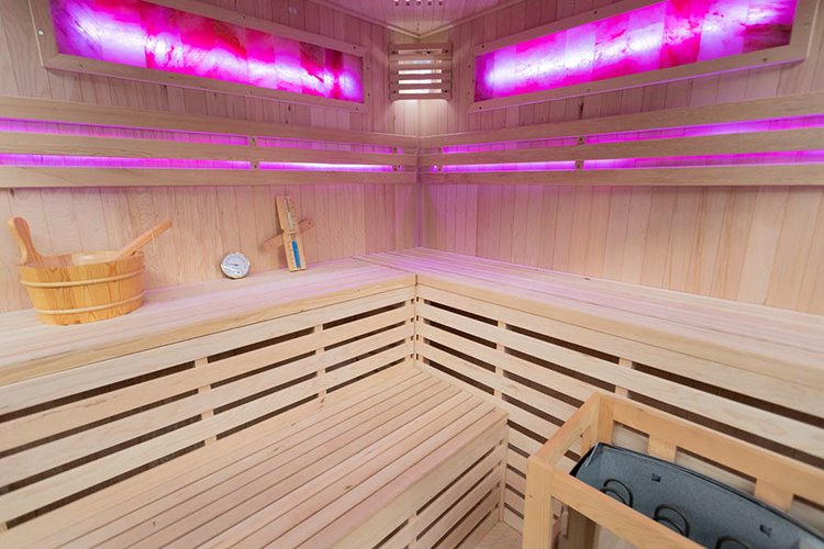 Sauna sucha fińska piec 6 KW Harvia BC60 + kamień solny 180X180X200CM MO-EA4CS Mazur