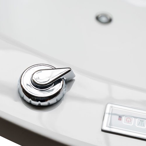 Wanna z hydromasażem okrągła do zabudowy + obudowa 155x155 cm Della 916